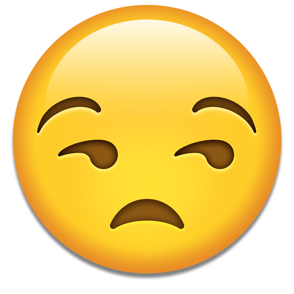 Unamused Face Emoji PNG